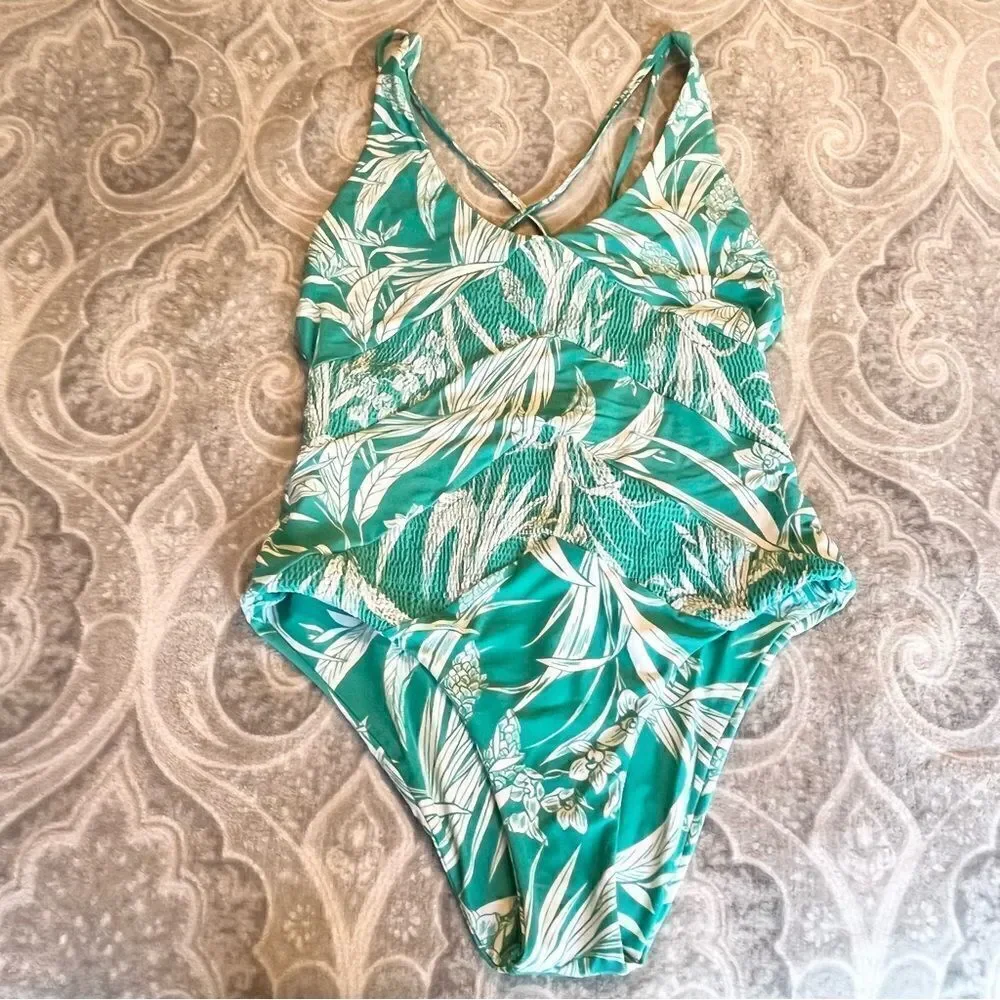 Tori Praver Seafoam one piece swimsuit